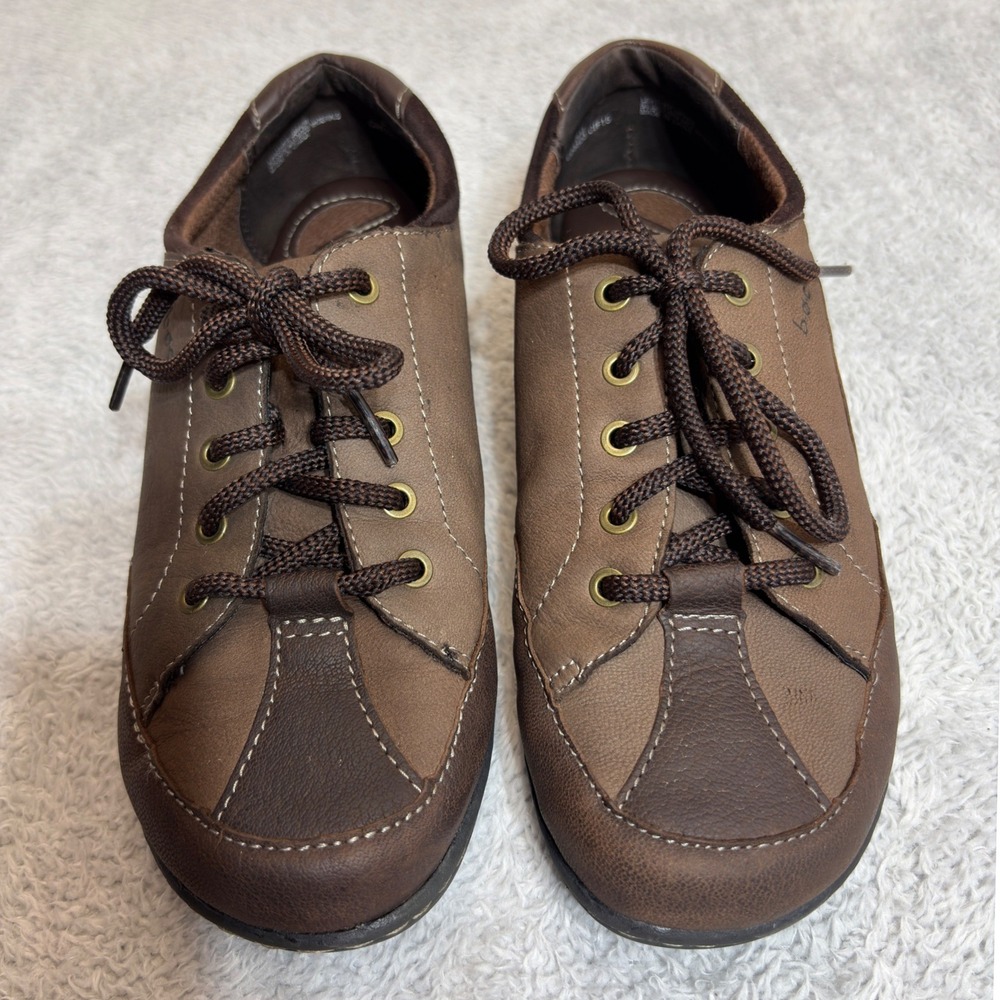b.o.c. Born Concept Oxford Shoes Womens 8M Brown Leather Lace Up C96323 CIF15